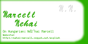 marcell nehai business card